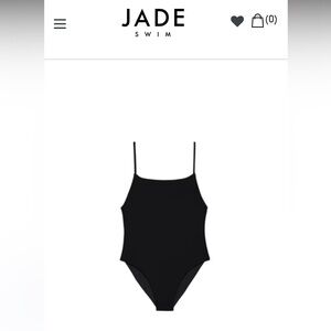 JADE SWIM Black Trophy One Piece/ Size M /Retail $198